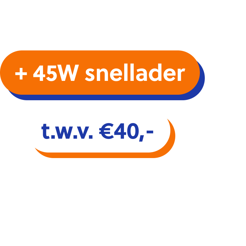 OPPO 45W snellader t.w.v. €39,95 cadeau