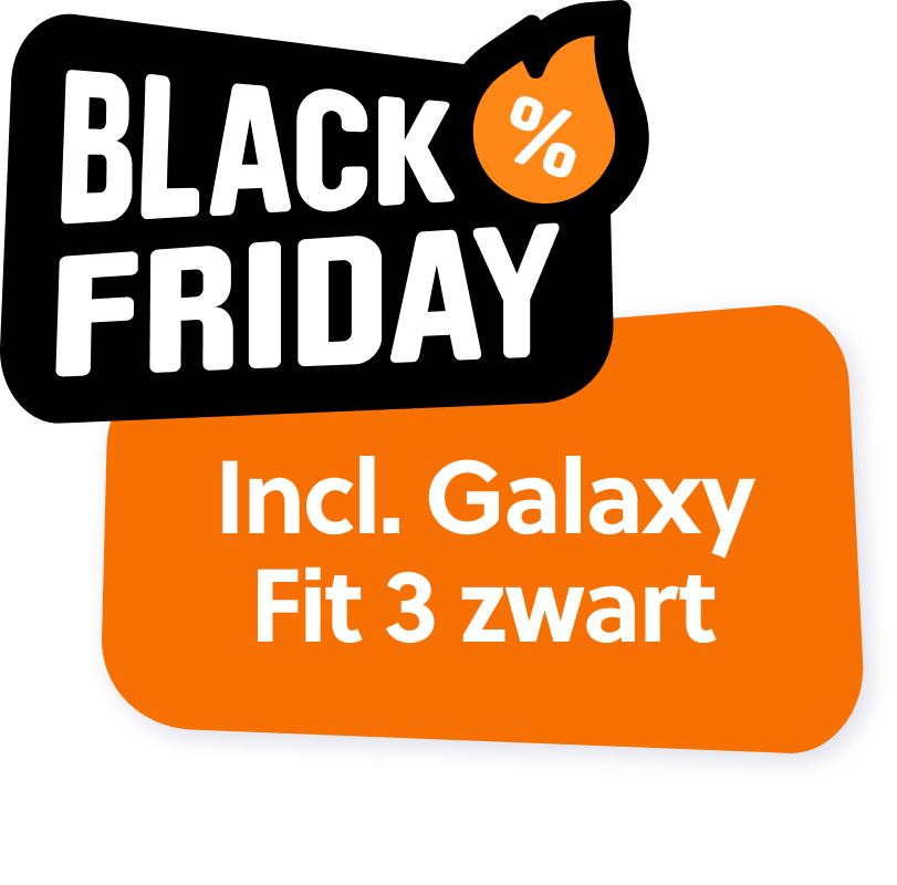 Inclusief Galaxy Fit 3 Zwart t.w.v. €64,95
